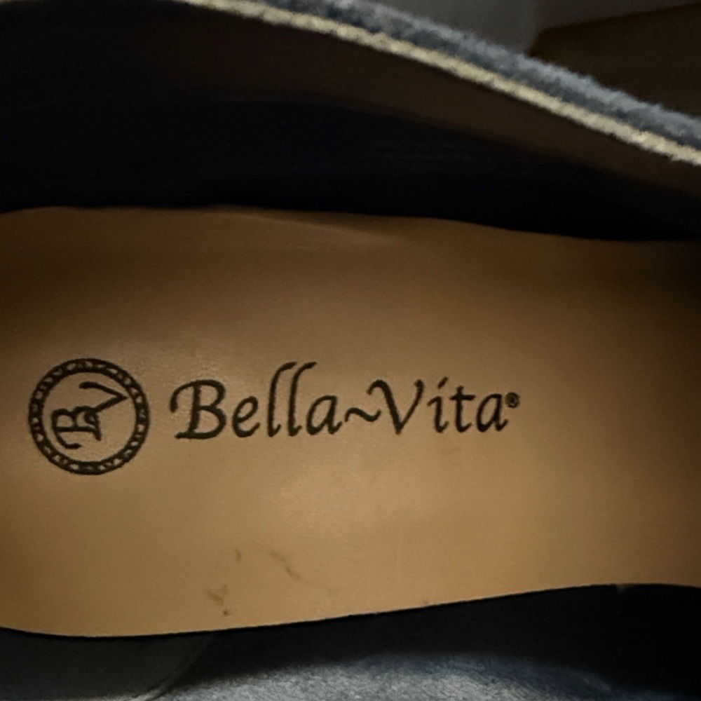 Bella Vita Navy Ankle Boots with Strap Detail - Picture 10 of 10
